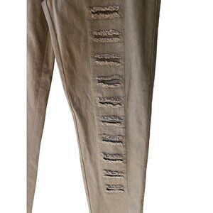 Umgee Distressed Olive Plus Size Womens Jeggings